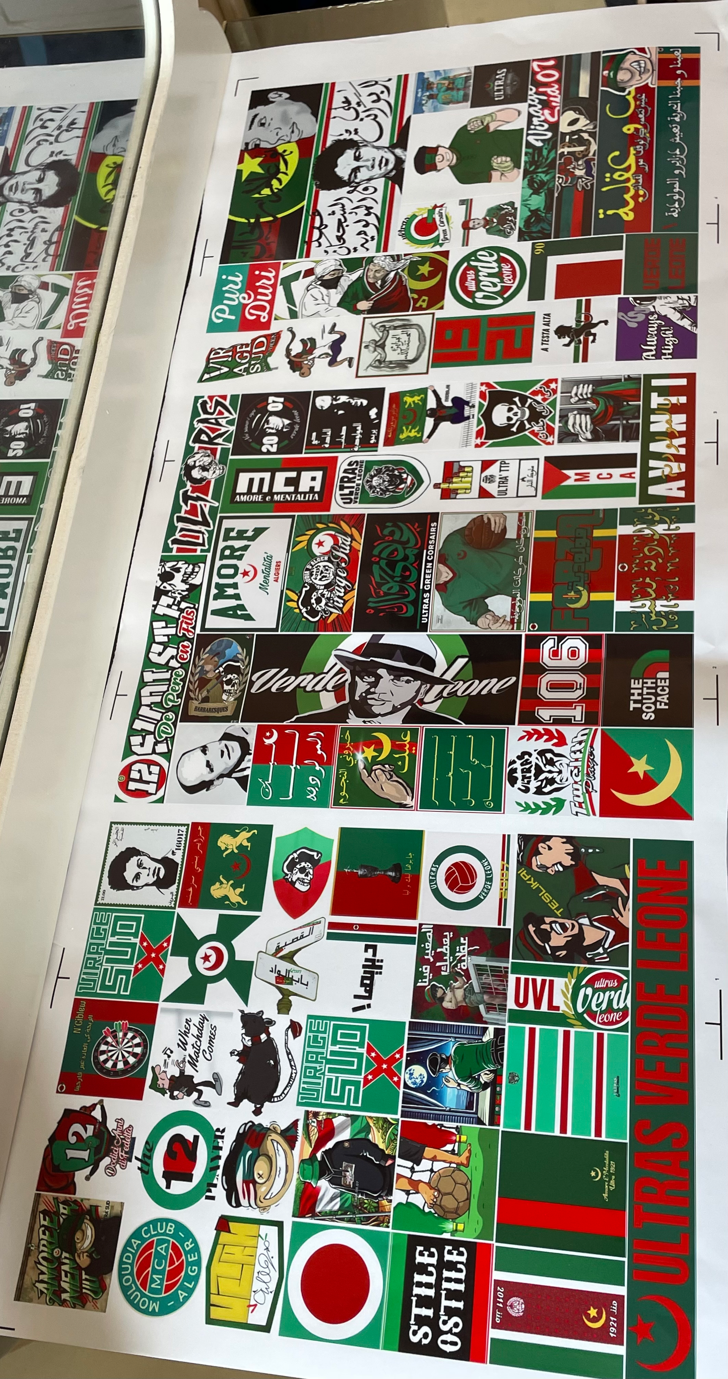 PACK MCA- 81 Stickers + roll 100M