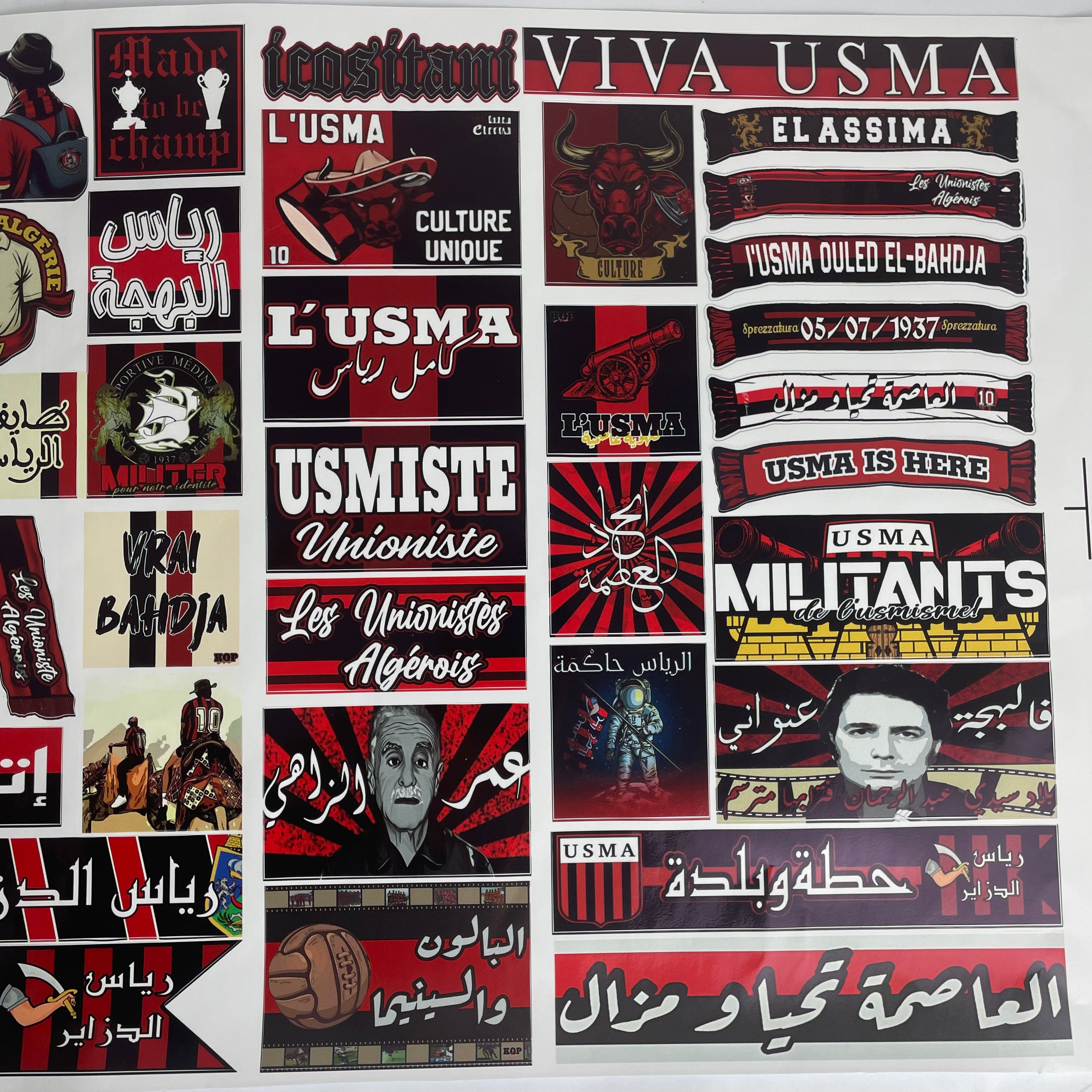 Rolo USMA – 75 Stickers 🖤❤️