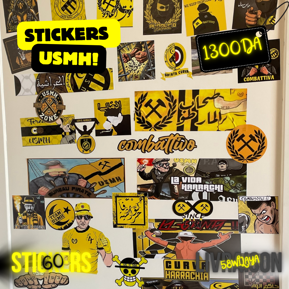 Rolo USMH – 60 Stickers 🖤💛